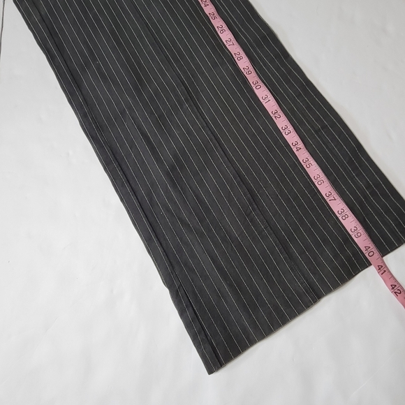 Old Navy High Rise Pixie Wide Leg Trousers Women S Tall Pinstripe - Picture 9 of 10